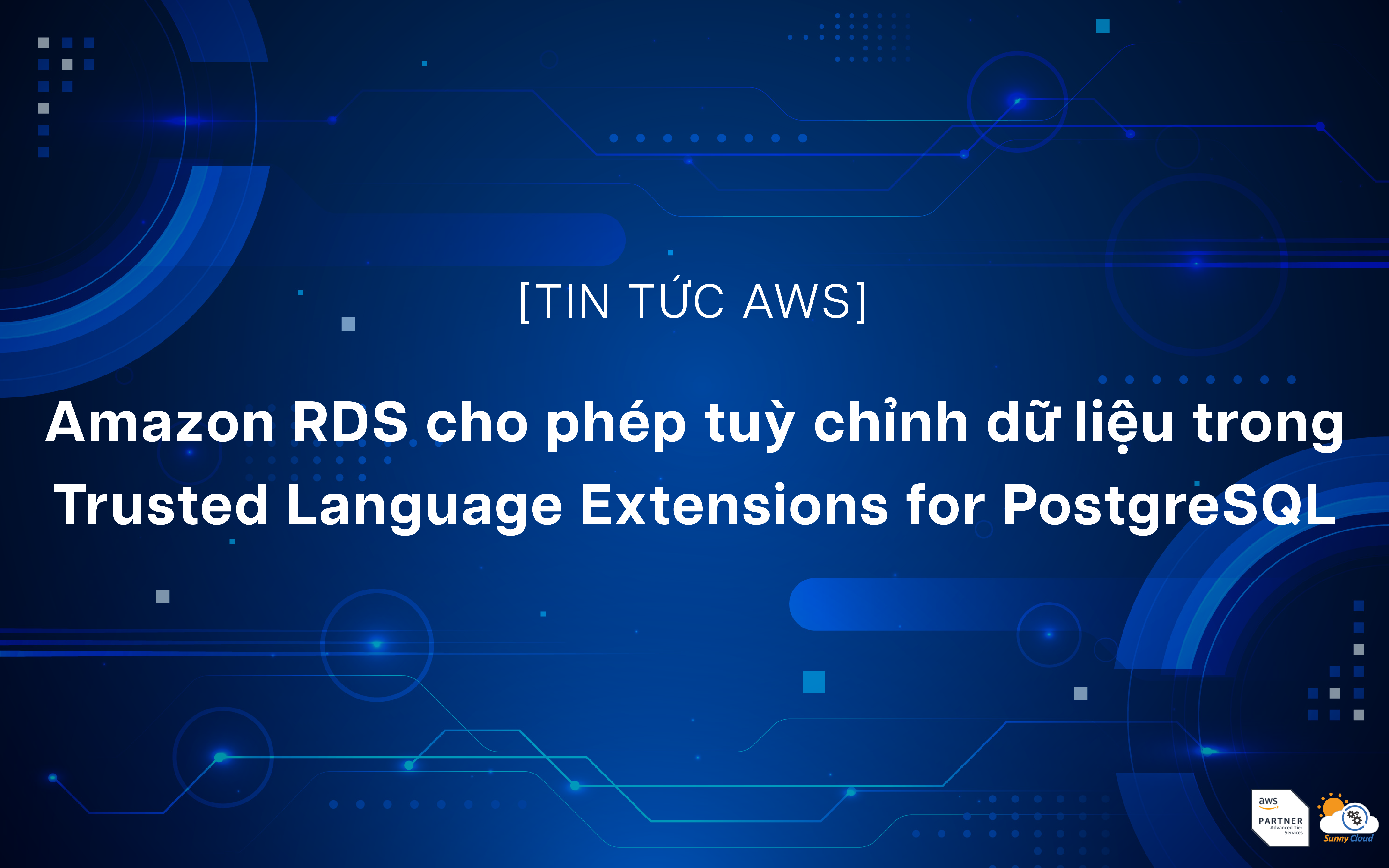 Amazon RDS cho phép tuỳ chỉnh dữ liệu trong Trusted Language Extensions for PostgreSQL